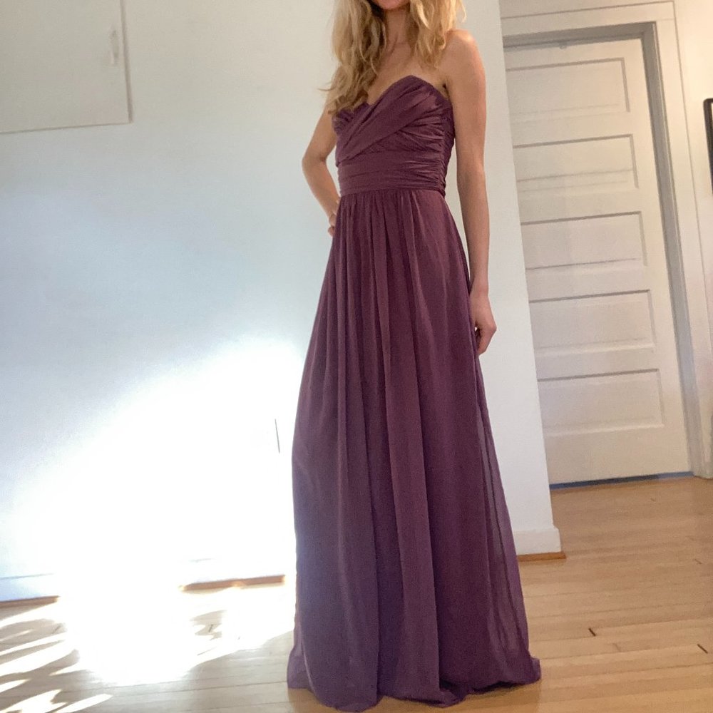 BRIDESMAID WEDDING GUEST PROM FLOOR LENGTH GOWN Dessy Collection Style 2896
